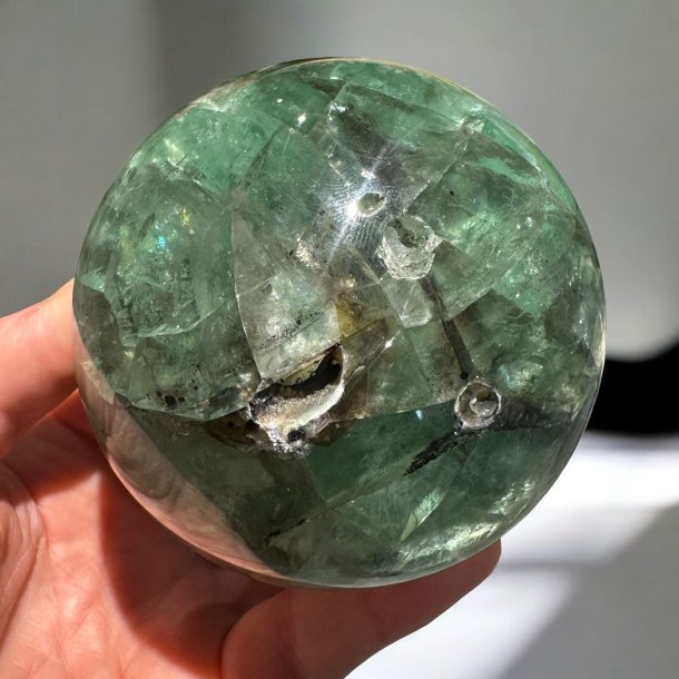 Gr�n Fluorit kugle 91mm