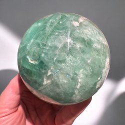 Gr�n Fluorit kugle 90mm