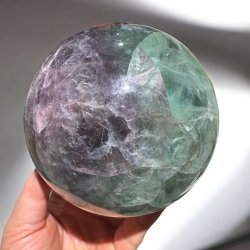 Regnbue fluorit kugle 123mm