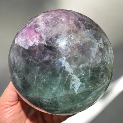 Regnbue fluorit kugle 123mm