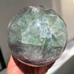 Regnbue fluorit kugle 123mm