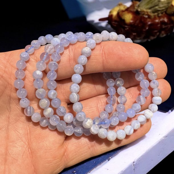 Blonde agat armb�nd 6mm