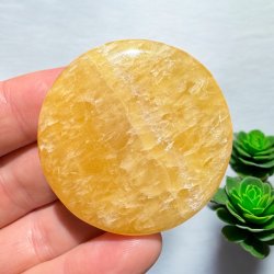 Orange calcit flad jumbo