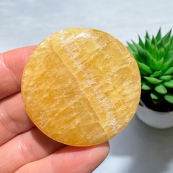 Orange calcit flad jumbo