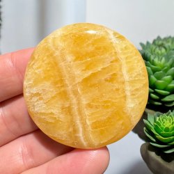 Orange calcit flad jumbo