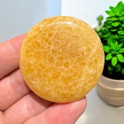 Orange calcit flad jumbo