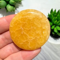 Orange calcit flad jumbo