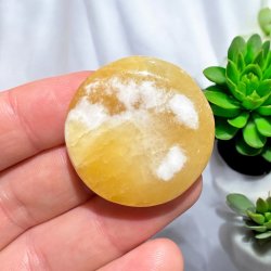 Orange calcit flad jumbo