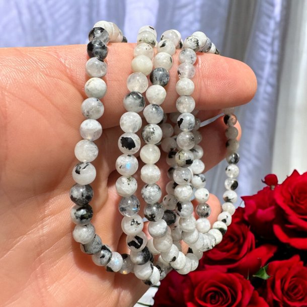 Regnbue m�nesten armb�nd 5mm