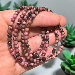 Rhodonit armb�nd 4mm