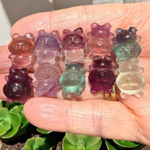 Labubu fluorit figurer