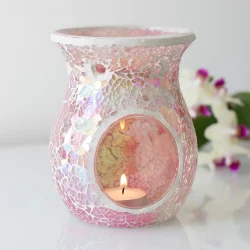 Pink iriserende cracket oliebr�nder