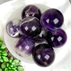 Chevron Ametyst mini kugler 25mm