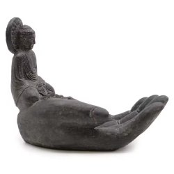Buddha r�gelsesholder med h�nd � sort