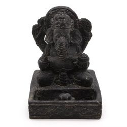 Ganesh r�gelsesholder i Feng Shui-design � sort antik