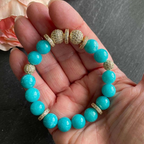 Amazonit armbnd 10mm