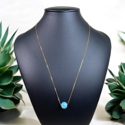 Halskde i forgyldt ss