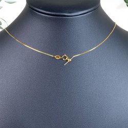 Halskde i forgyldt ss