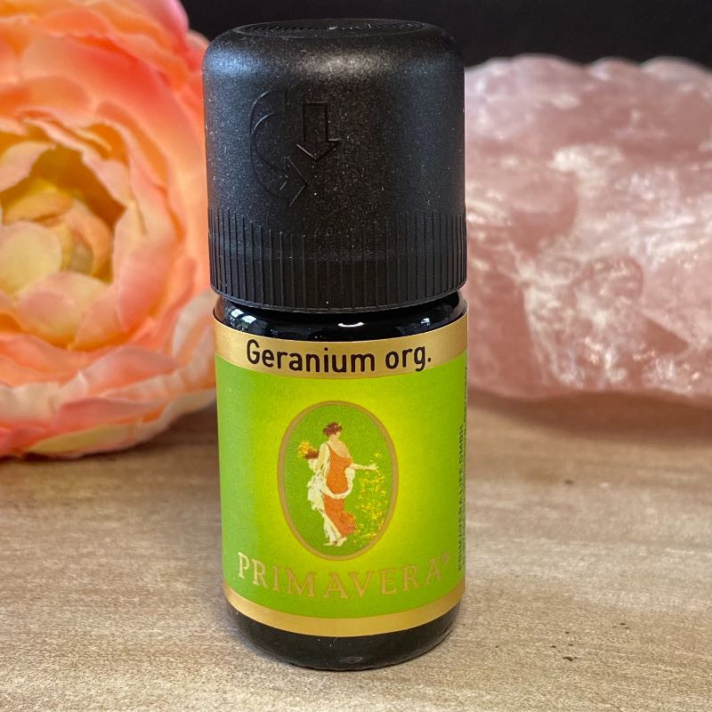 Se Primavera olie geranium 5ml hos Krystalæsken