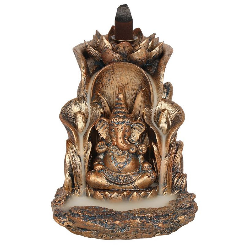 Se Bronze Ganesh cones holder hos Krystalæsken