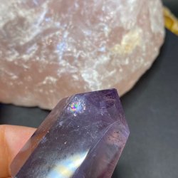 Ametyst dobbelt termineret 55mm