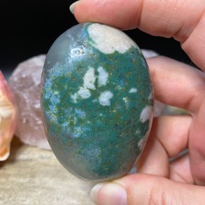 Flower agat grn jumbo