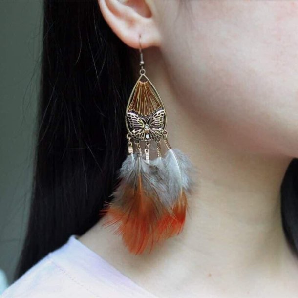 Bohemian fjer �reringe