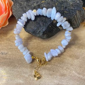 Blonde agat split armbnd