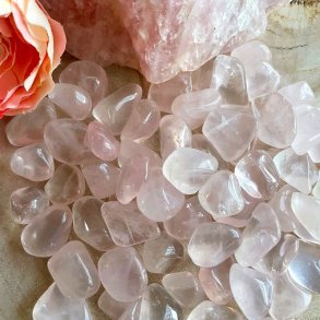 Pink Girasolekvarts lommesten