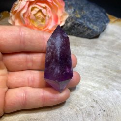 Ametyst dobbelt termineret 61mm