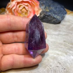 Ametyst dobbelt termineret 61mm