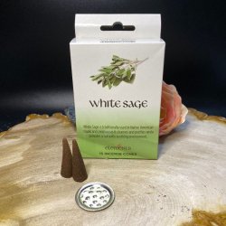 Elements Hvid salvie cones 15stk