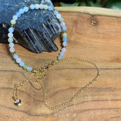 Morganit armbnd 4mm med kde