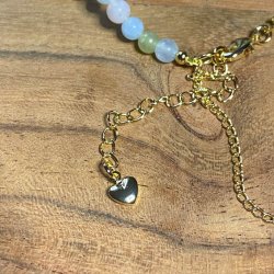 Morganit armbnd 4mm med kde