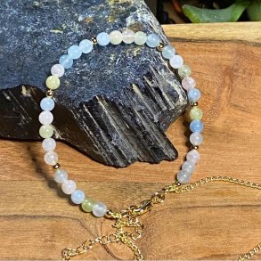 Morganit armbnd 4mm med kde