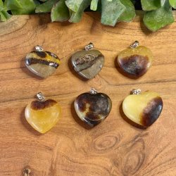 Septarie hjerte vedhng