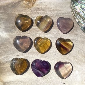 Fluorit hjerte sm
