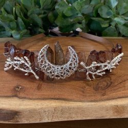 Rg topas farvet Aura diadem