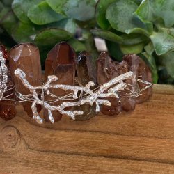 Rg topas farvet Aura diadem