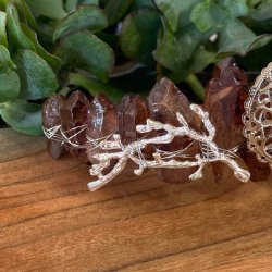 Rg topas farvet Aura diadem