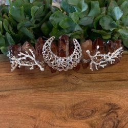 Rg topas farvet Aura diadem