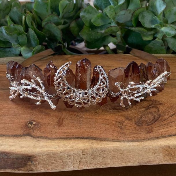 Rg topas farvet Aura diadem