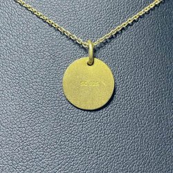 Mor halskde i forgyldt sterlingslv