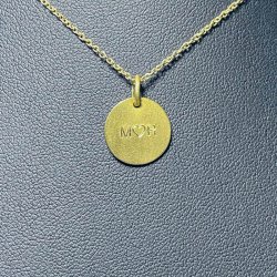 Mor halskde i forgyldt sterlingslv