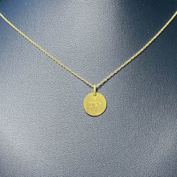 Mor halskde i forgyldt sterlingslv