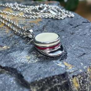 925 Sterling slv Stvring design studenterhue halskde