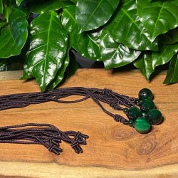 Grn tigerje kugle vedhng m.snor