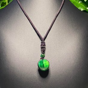 Grn tigerje kugle vedhng m.snor