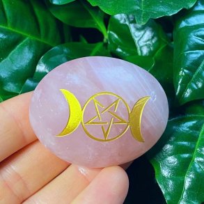 Rosenkvarts jumbo m. mnefaser