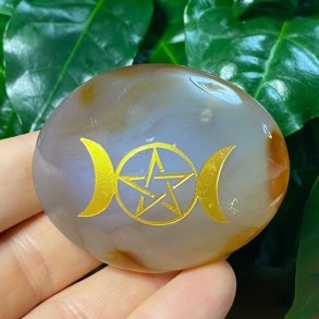 Karneol jumbo med mnefaser